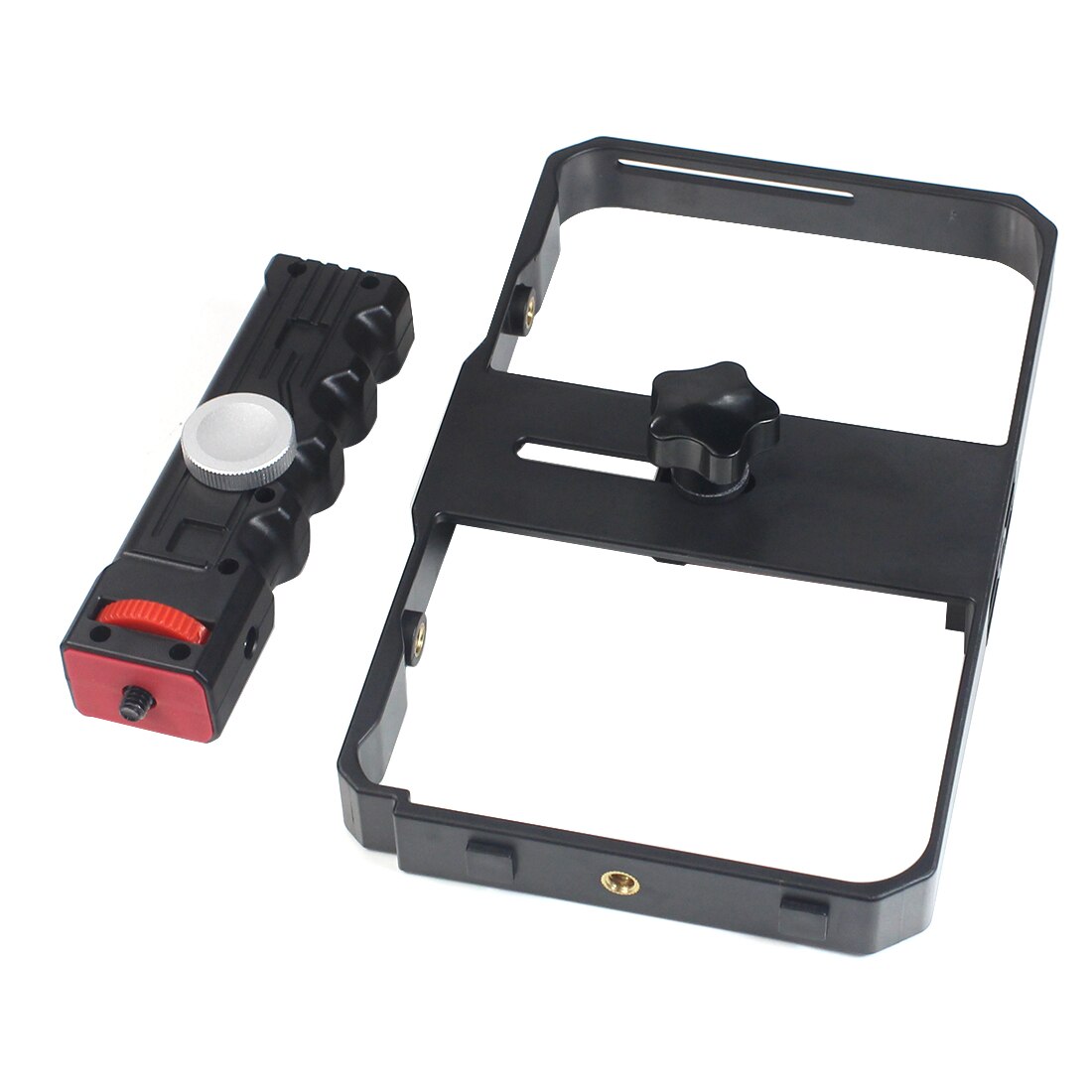 Smartphone Video Rig Hand Grip Filmmaking Phone Video Stabilizer Case Handheld Bracket Anti-vibration Tripod Mount for iPhone
