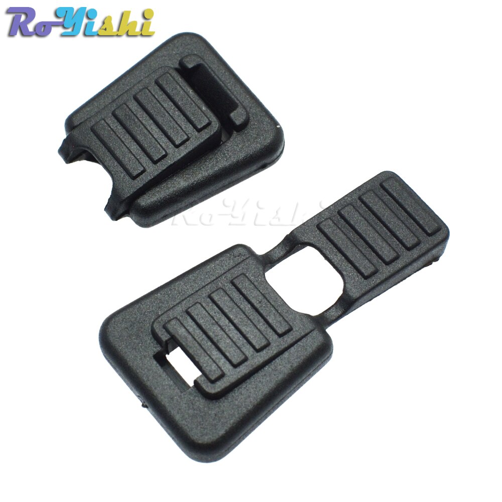 Zipper Pulls Cord Stopper End Lock Zip Clips Rope Buckle Paracord Black