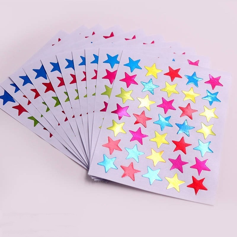 10 Sheets/pack Star Series Decorative Stickers DIY Stationery Paper Stick Label for Scrapbooking Album Diary Decoration