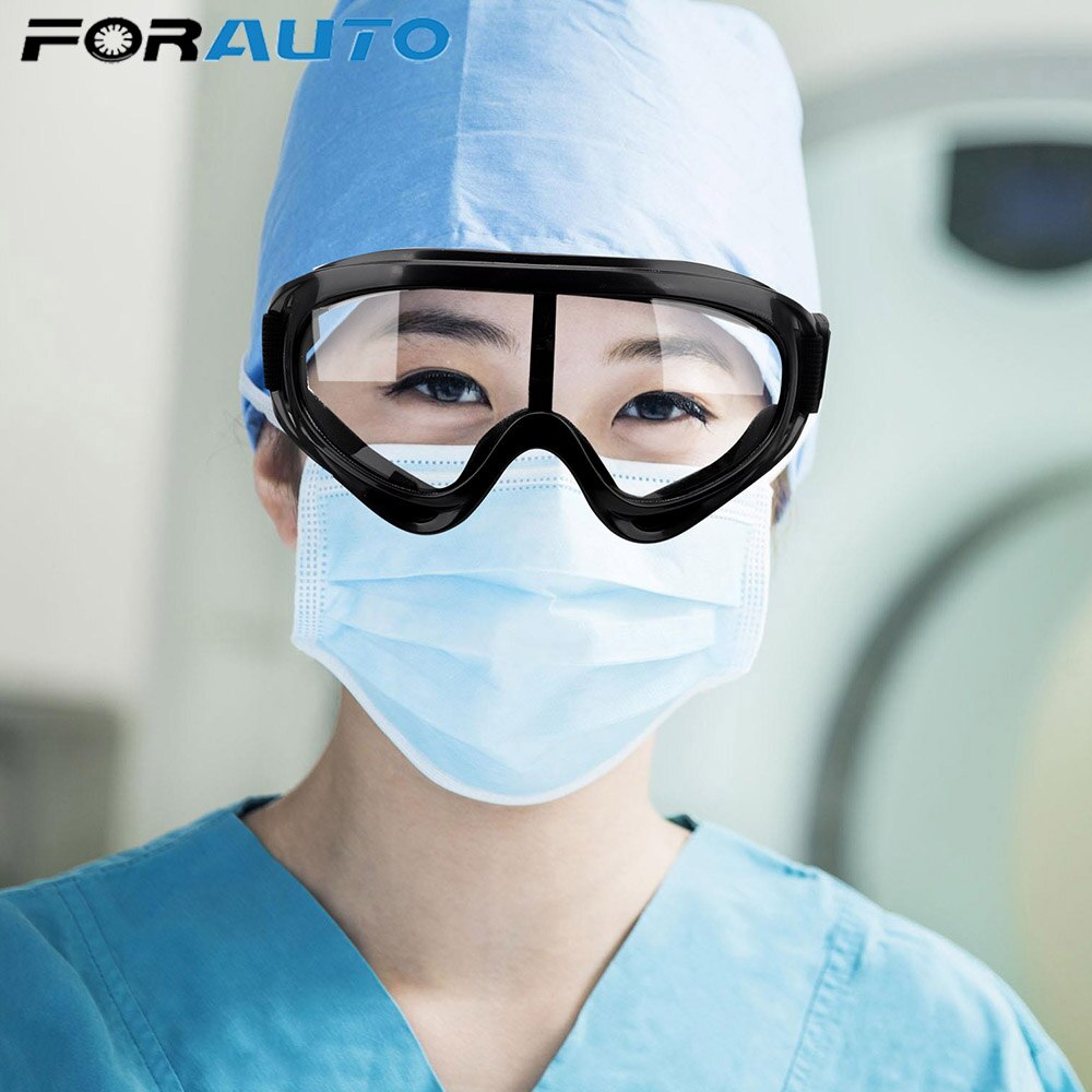 Pc Veiligheidsbril Volledig Afgesloten Transparante Lens Bril Eye Beschermende Bril Anti-Fog Antisand Dust Resist Uv Licht