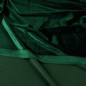 Fløjl stretch 8%  spandex velour stof fløjl stretch klud 170cm bred syning tøj kjole stof 5 yards: Grøn