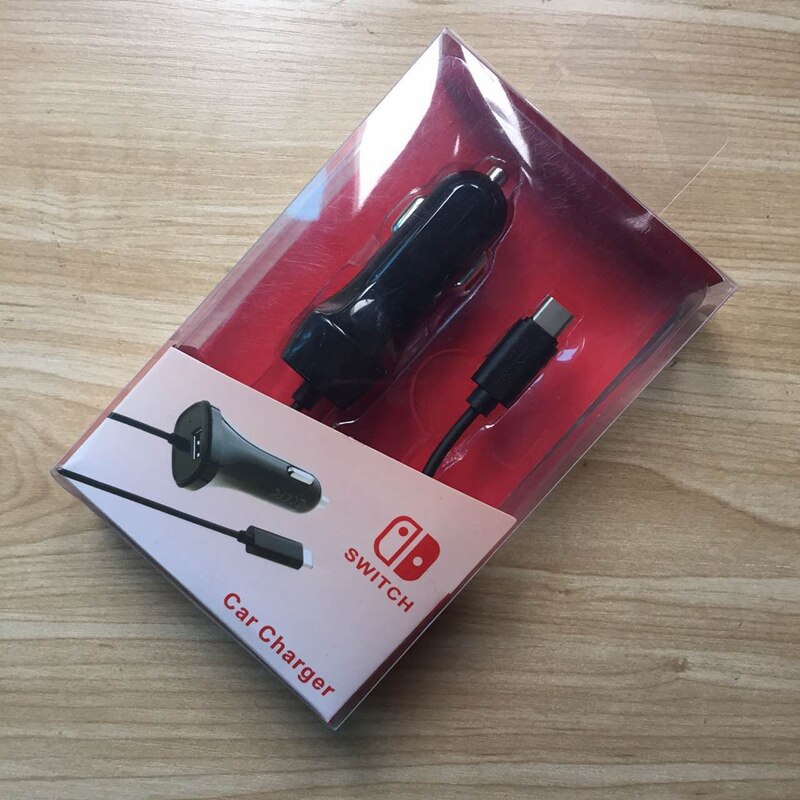 Cargador de coche para Nintendo Switch, cargador de fuente de alimentación, adaptador de CA, cargador de coche, fuente de alimentación montada en coche