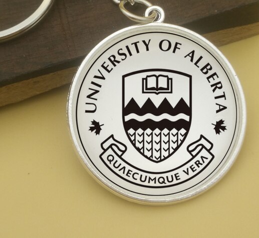 Asiatique université supérieure monde célèbre universités collège porte-clés Badge signet Note collante Souvenir classique monde: Alberta University