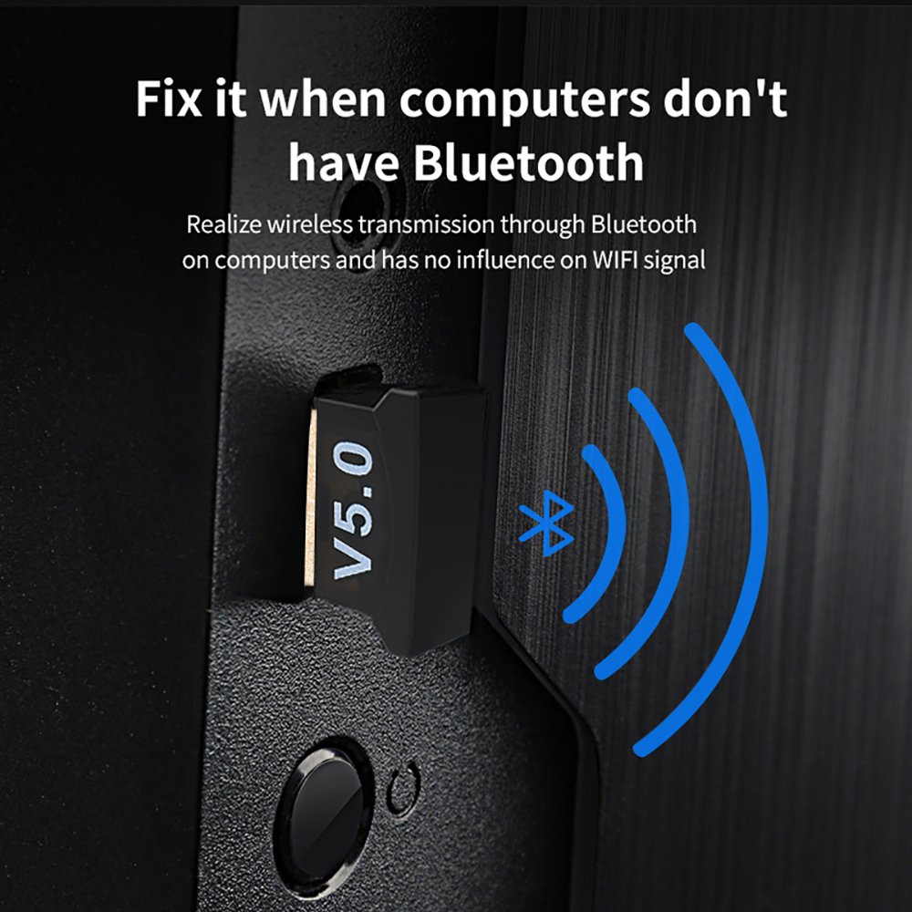 USB Bluetooth-adapter Zender Bluetooth V5.0 Ontvanger Audio Bluetooth Dongle Draadloze USB-adapter voor laptops Computermuis