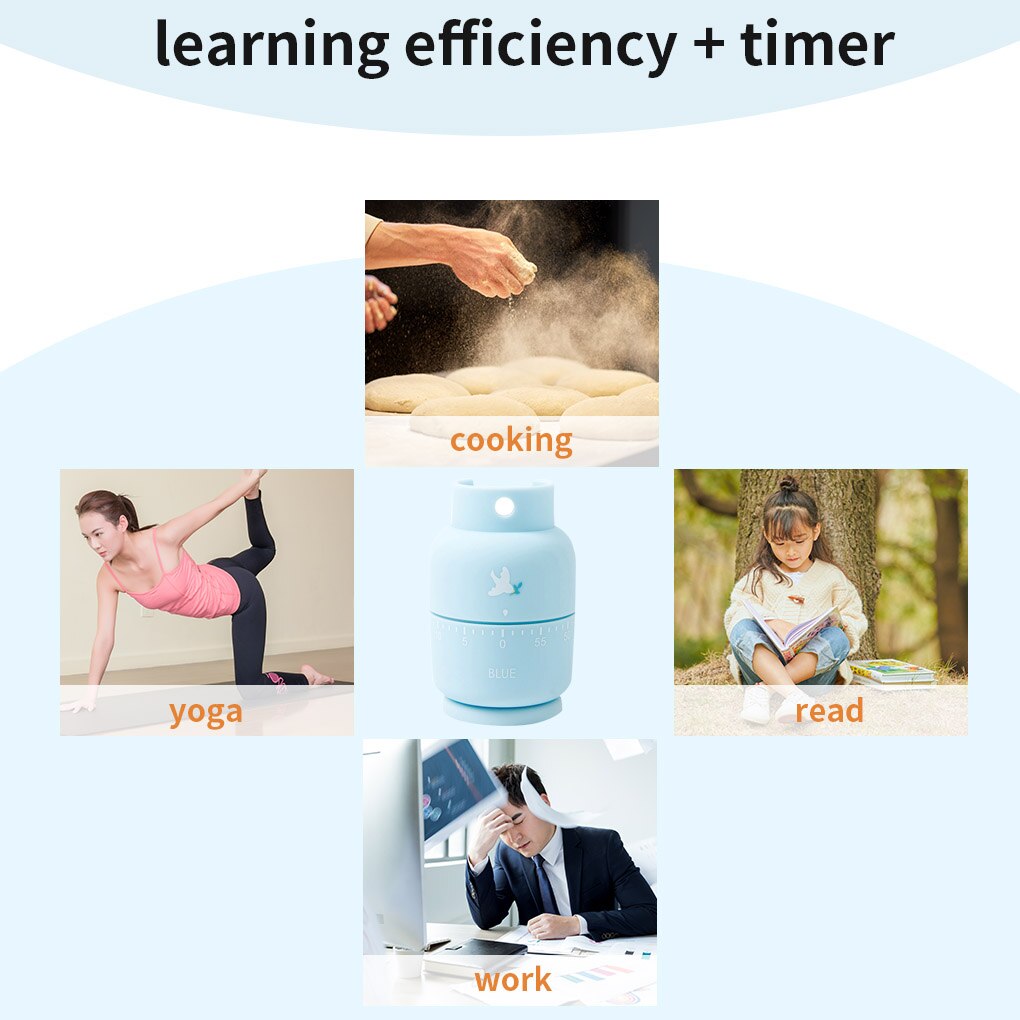 Mini Super Thin Countdown Timer Plastic Student Studying Timer Portable Countdown Device For Home Decor Kitchen Tool Accessories