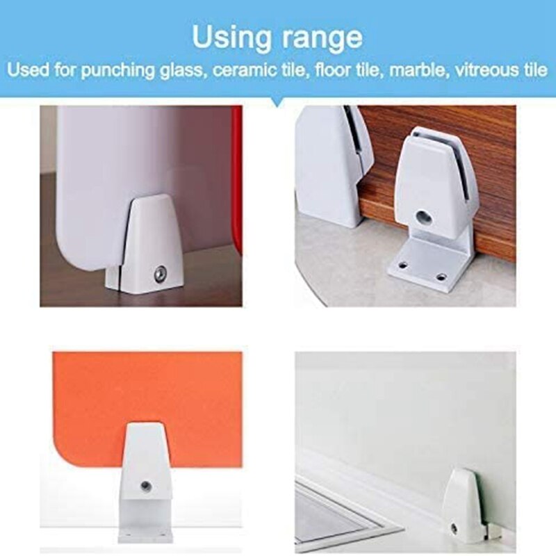 6Pcs Sneeze Guard Clamp Bracket Desk Partition Clamp Support for Thick Acrylic Panels Adjustable L Shape Clamp