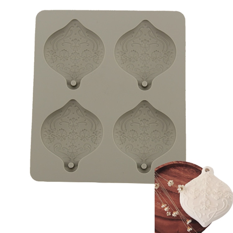 Diy 4- holte mini bloembal aromatherapie gips kristal epoxy siliconen mal huisdecoratie van aromatherapie mal  h239
