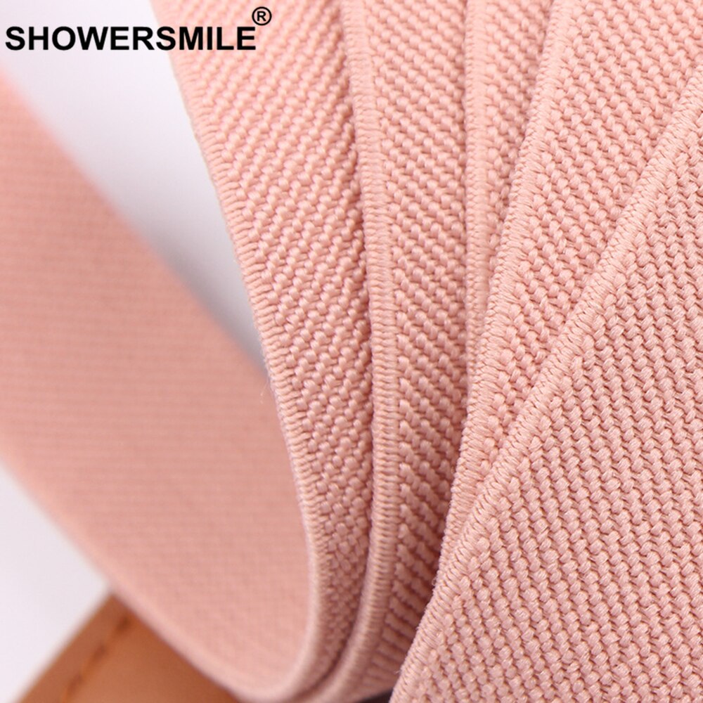 Showersmile bukseseler for kvinner rosa seler bukseseler dame 3 klips y rygg juster skinn søt uformell damebukserem