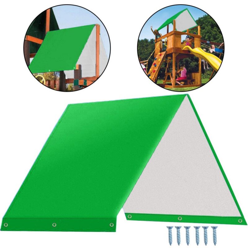 132 x 226cm Awning waterproof shed children playground roof Rain canopy outdoor sun protection rain cover Swing hammock kit