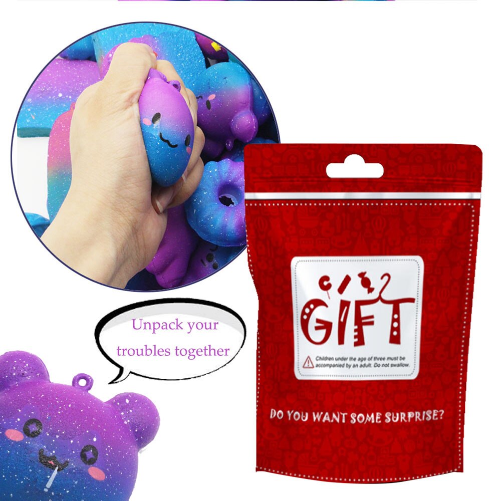 30Stck PU sternenklar Himmel squishy Langsam Rebound Dekompression Brot Spielzeug tücher Anti-betonen Spielzeug squishies spielzeug für freundlicher und erwachsene