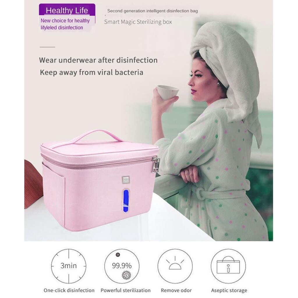 UV Cleaner Sterilizing Bag Cabinet Box Disinfector for Phone Jewelry Watch