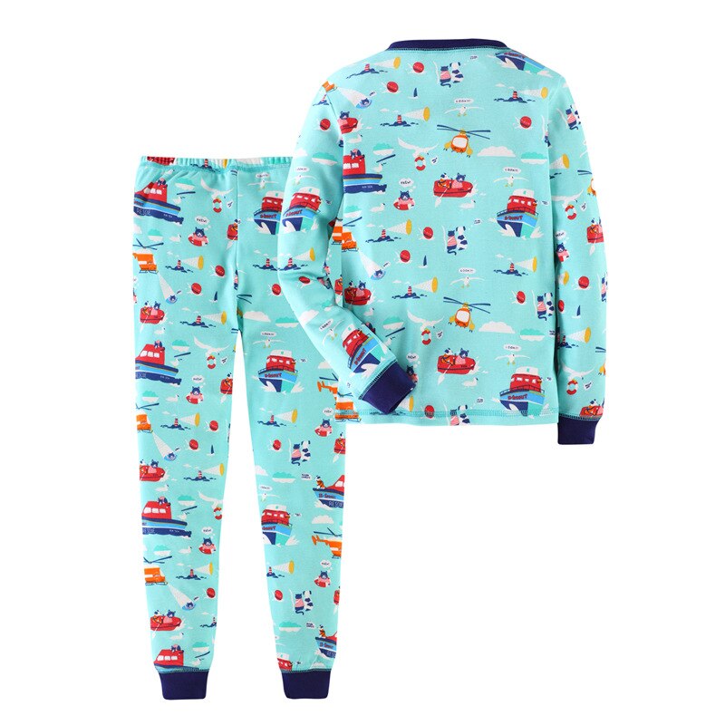 SAILEROAD Großen Jungen Nachtwäsche Hund Jugendliche Pyjama Anzug Herbst Winter Jugendlichen Nacht Anzug 2-9Jahre freundlicher Pyjama Nachtwäsche