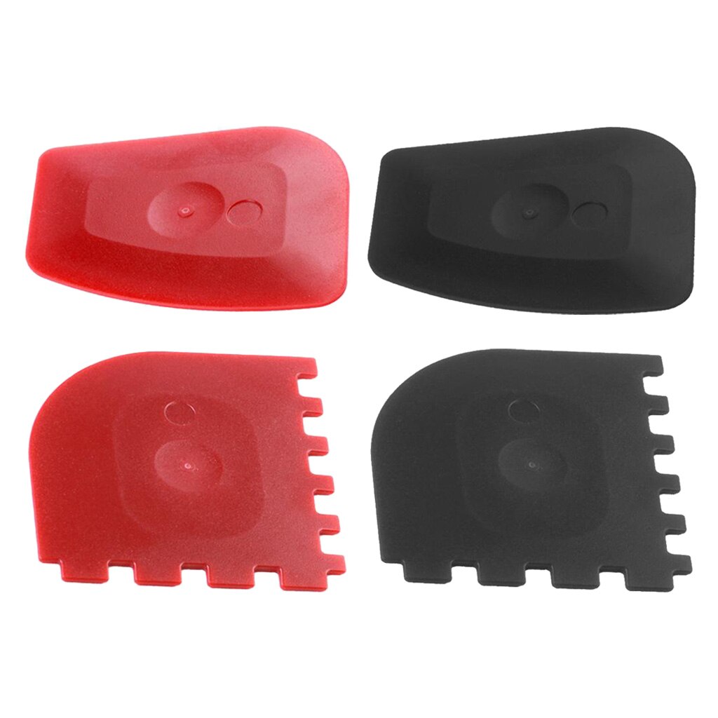 Pan Scrapers, 2 Pack Pan Scraper Set Thicker Plastic Durable Pan Cleaner Tools for Cast Iron Skillets,Cookware Pans