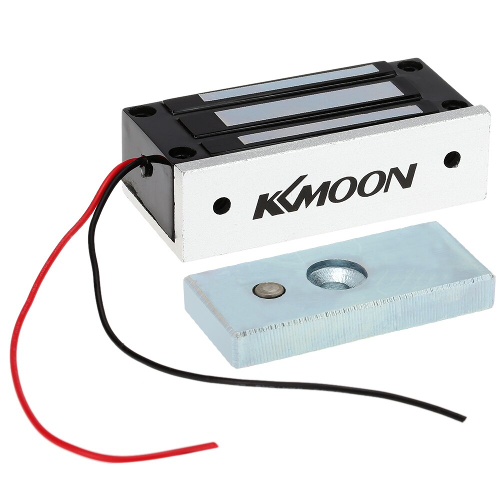 KKmoon 60KG/132lb Electric Lock Door Magnetic Lock Fail Secure DC 12V Magnetic Induction Door Lock For Access Control System