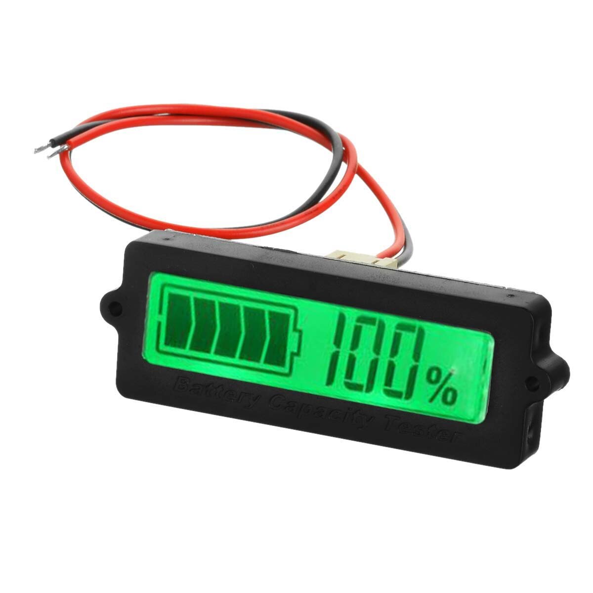Wskaźnik naładowania baterii akumulator kwasowo-ołowiowy próbnik napięcia LCD płyta elektryczny monitor stanu baterii litowej na samochód