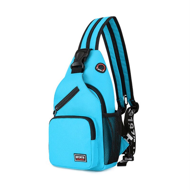 Fengdong Geel Kleine Crossbody Tassen Voor Vrouwen Messenger Bags Sling Borst Bag Vrouwelijke Mini Reizen Sport Schoudertas Pack: Blue