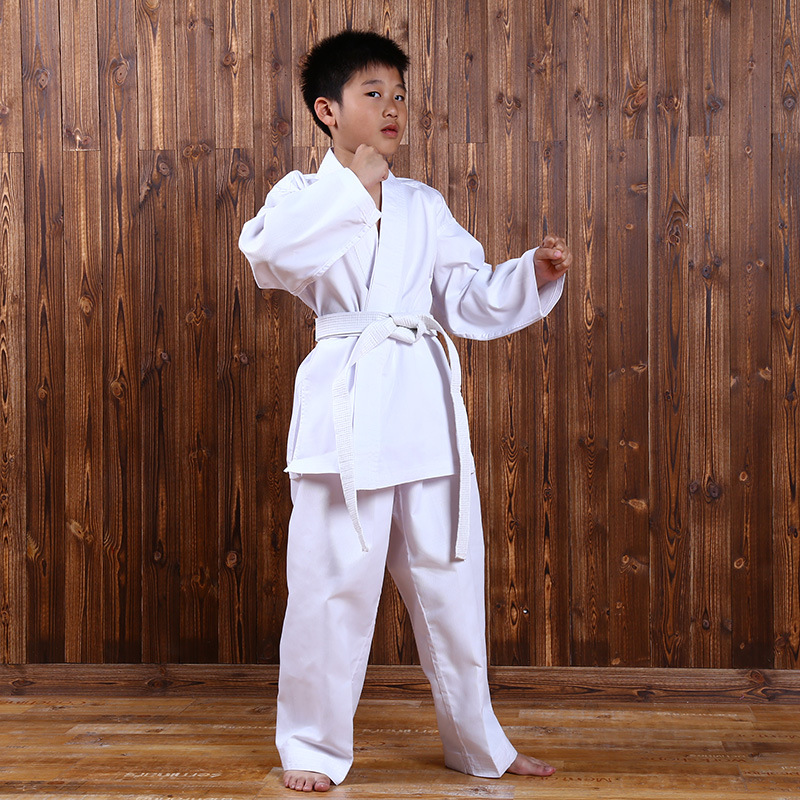 Ropa deportiva de Taekwondo para niños, traje de entrenamiento deportivo para Karate, temporada