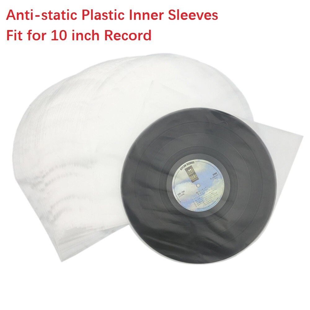 25 Clear Anti-statische 3 Mil Plastic Vinyl Record Innerlijke Mouwen Voor 10 ''Record