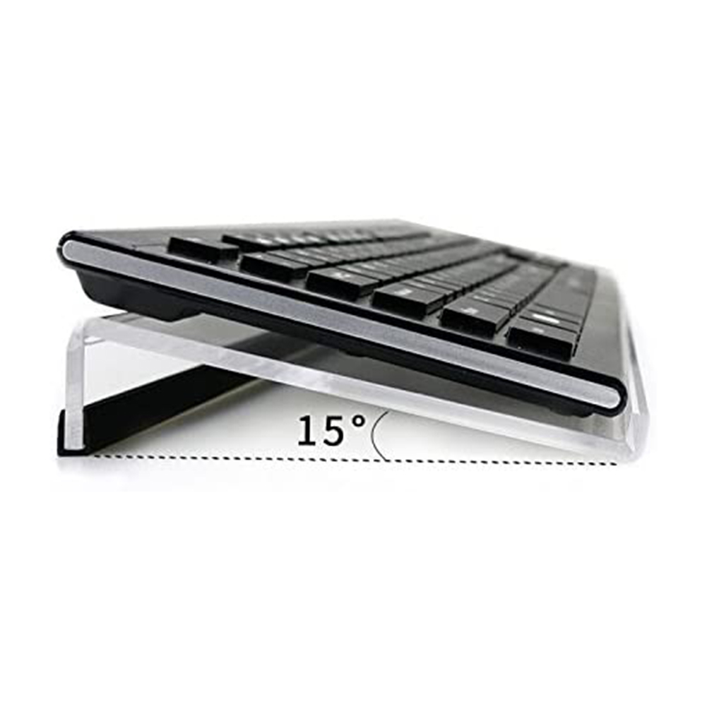 Advanced Tilt Computer Keyboard Rack for Office Acrylic Keyboard Bracket High Transparency Practical Plastic Bracket