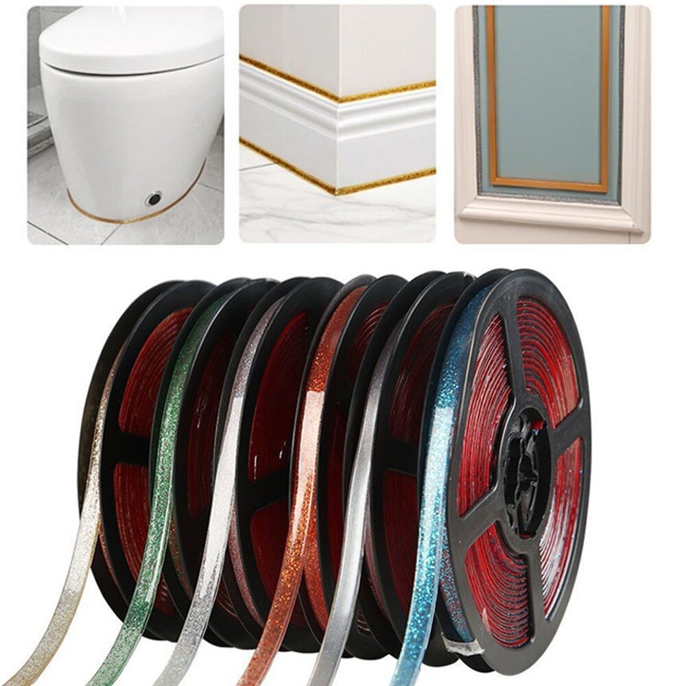 Self-adhesive Beautiful Seam Kitchen Sink Gap Waterproof Tape Flooring Ceiling Background Skirting Line Wall Decoration
