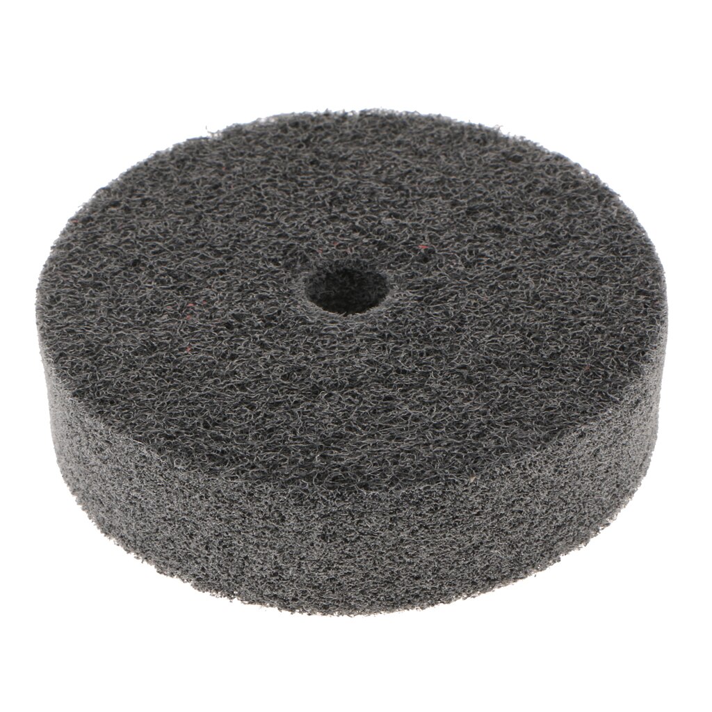 3 Inch Nylon Fiber Polishing Wheel with10mm Bore Metal Dust Paint Remove for Bench Grinder