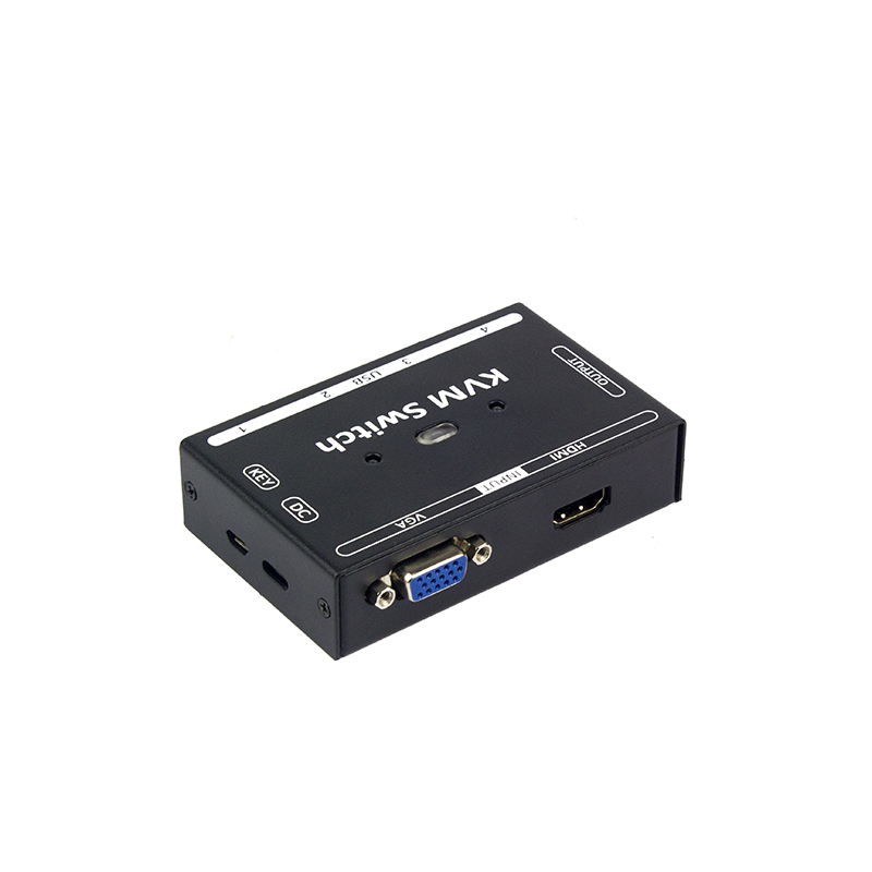 Hybrid KVM Switch 2 in 1 out VGA HDMI sharer computer host monitor share USB keyboard mouse printer