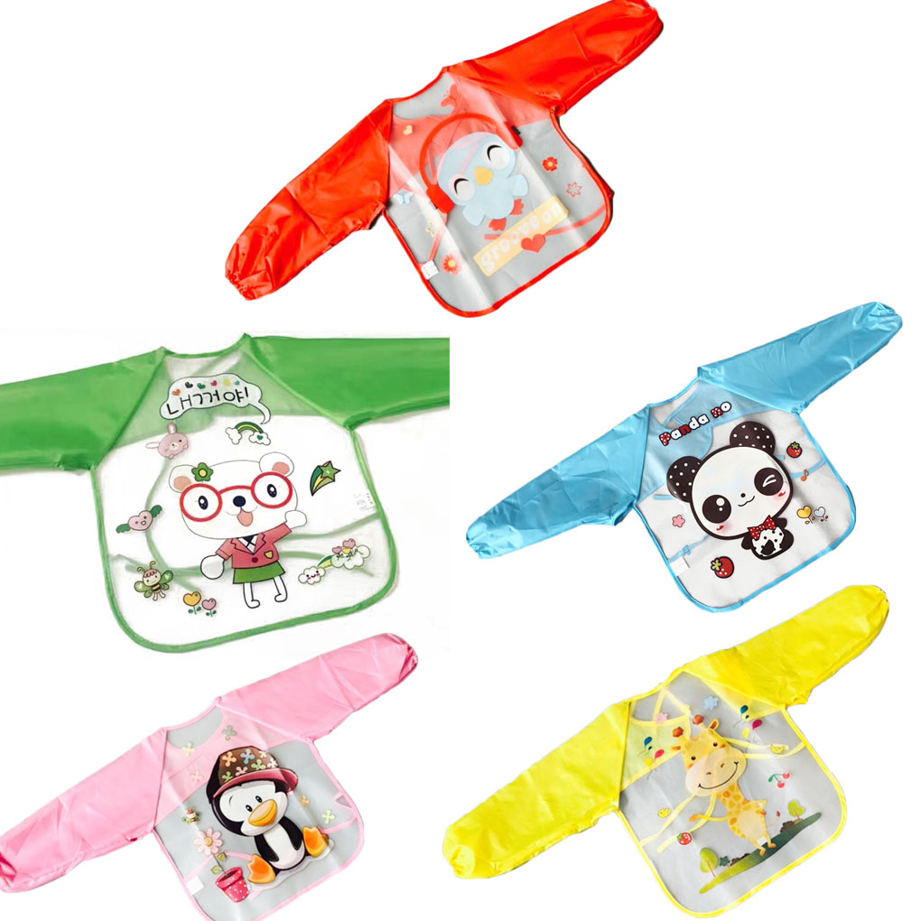 Baby Lätzchen Wasserdicht Kind Essen Kleidung kinder Langen Ärmeln Fütterung Kittel Bib Baby Schürze Bandana Lätzchen baby lätzchen neugeborenen