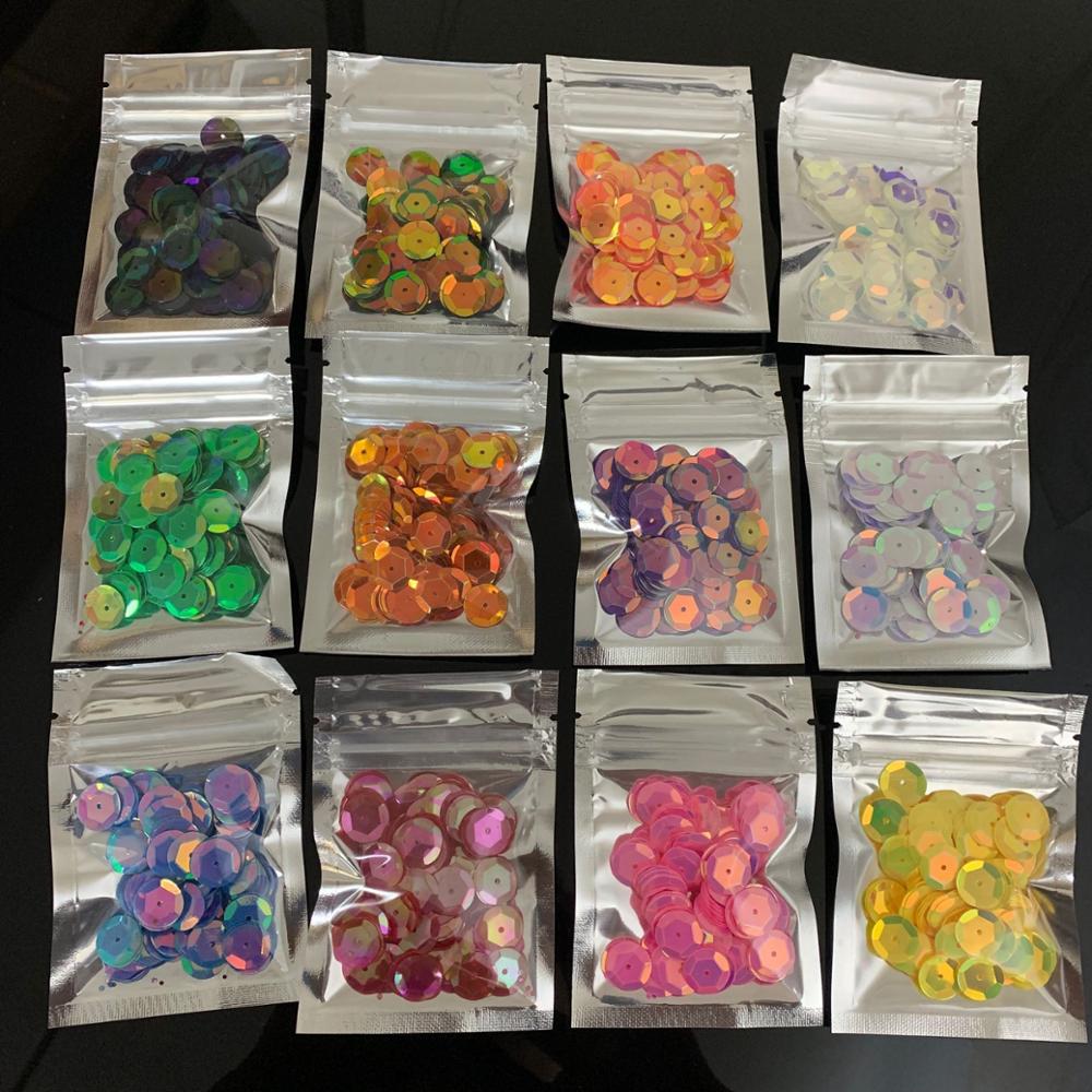 500 sztuk 13mm brokat okrągłe luźne pcv cekiny Paillettes rzemiosło robić szycia dekoracji DIY akcesoria robić ubrań