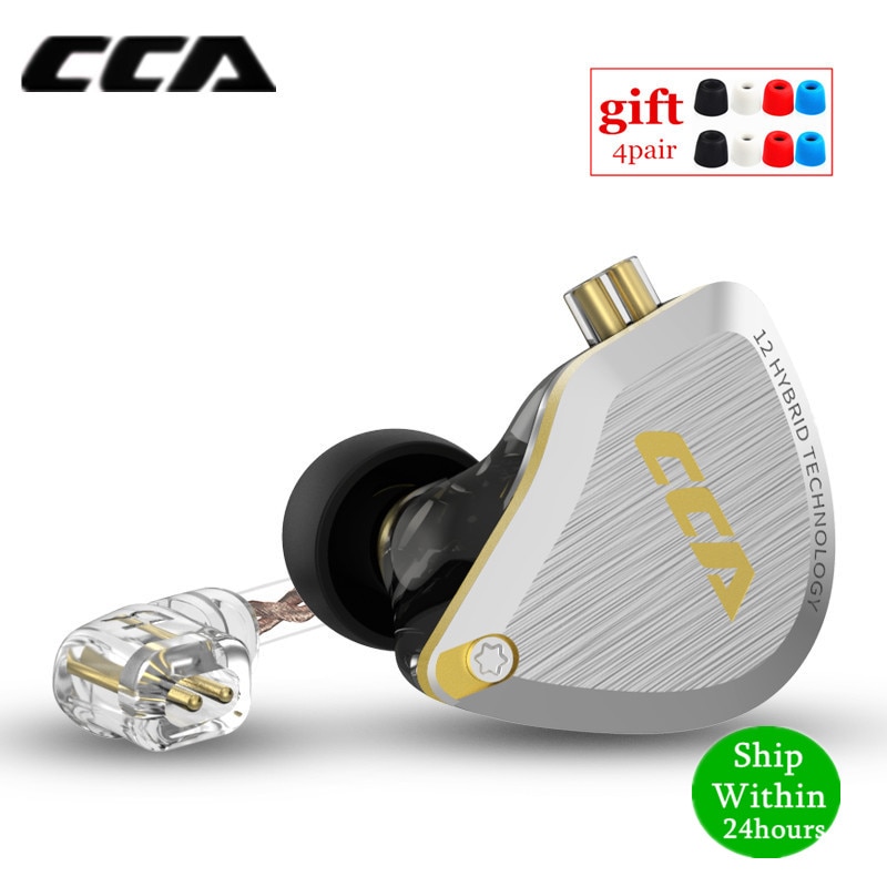 Le plus CCA C12 1DD + 5BA hybride dans l'oreille écouteurs métal HIFI basse écouteurs casques antibruit écouteurs V90 ZSX T4