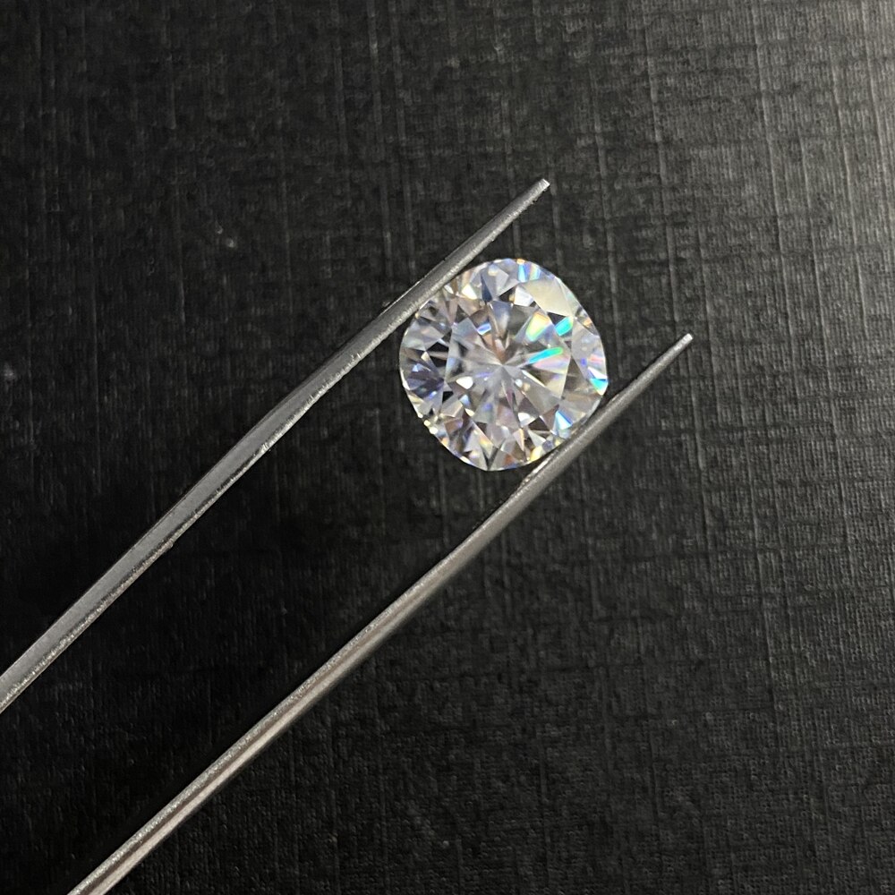 Vvs1 coxim corte 5x5mm 0.60 cts laboratório crescido moissanite diamante pedra brinco jóias fazendo