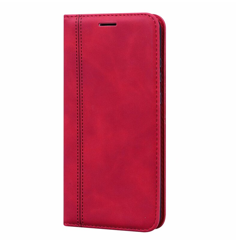 Case For Poco M3 Cover Capa Phone Flip Protective Shell For Funda Xiaomi M3 M 3 Cases PU Leather Wallet Protector Book: XNw Red