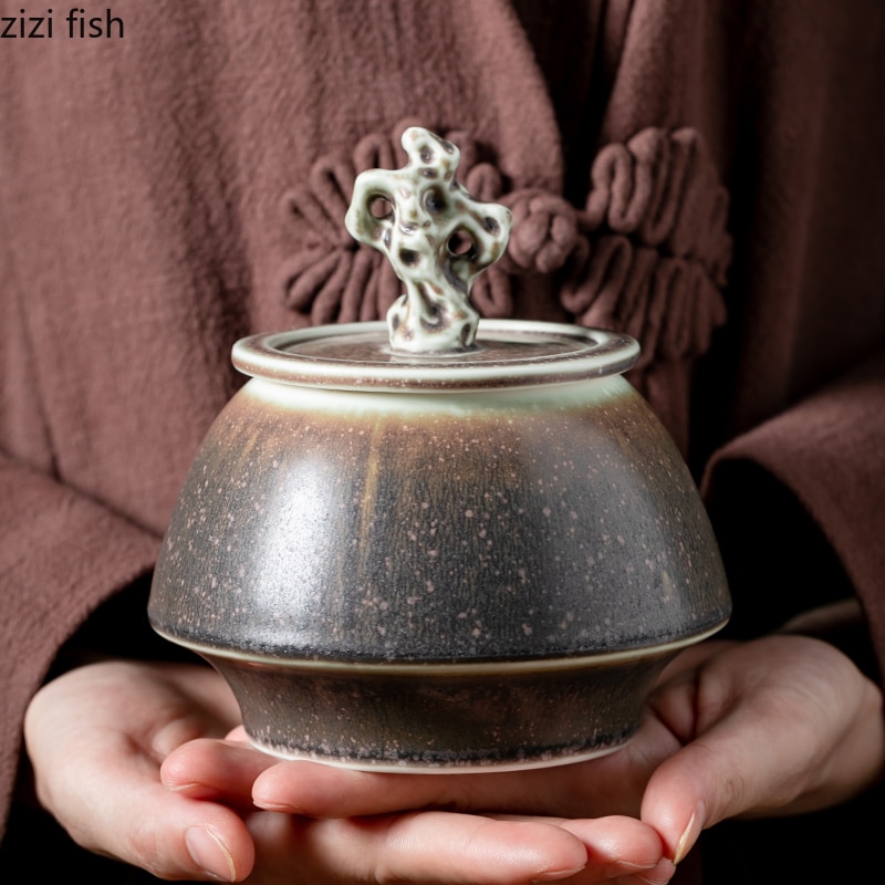 Teapot Ceramic Sealed Pot Teapot Home Black Tea Green Tea Teapot Tea Container Tea Container Tea Caddy