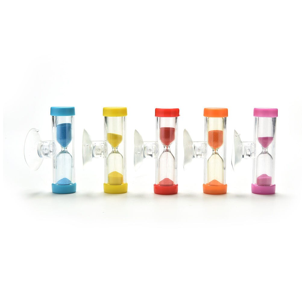 1 Pc 3 Minuut Zandloper Zandloper Klok Zandloper voor Tandenborstel Douche Timer met Zuignap Kid Kind Math leren Speelgoed