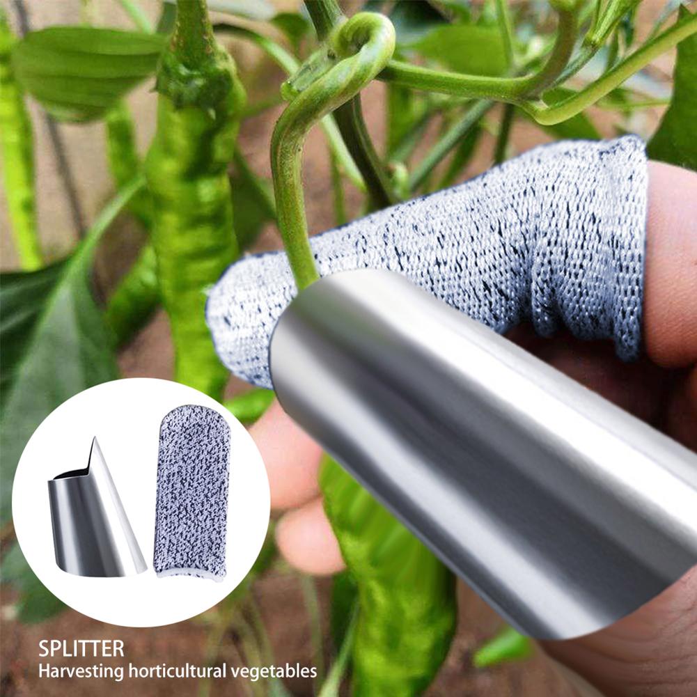 2 st /10 st plockning anti-cut finger lock grönsaksskördare cutter anti-cut finger lock skördeanordning trädgårdsredskap