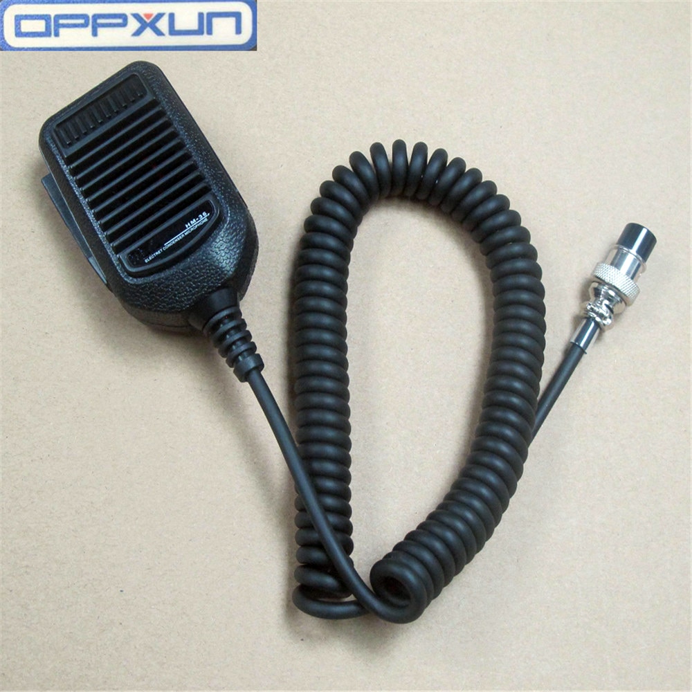 OPPXUN 8pin Hand Handheld Mic Microphone Speaker for ICOM IC 745 746 751 756 761 9100 7800 7700 77 229 900 7400 Two Way Radio