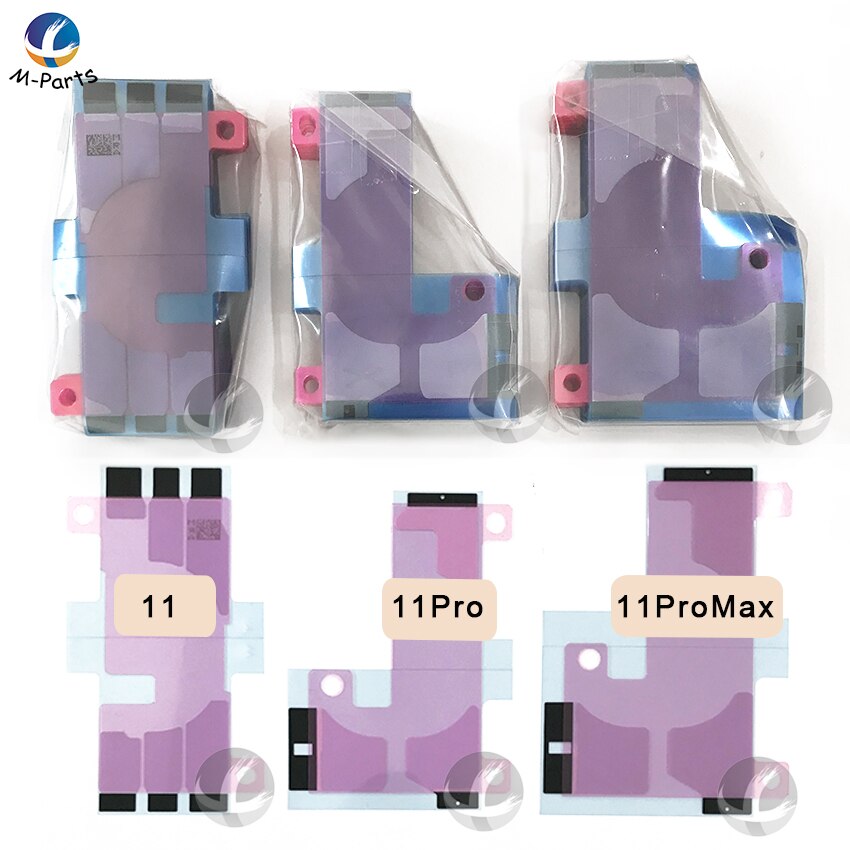 100pcs Battery Adhesive Sticker For iPhone 11 Pro Max XS Max XSM XR X 8 7 6 6S Plus 5S SE 5C 5 4 Anti-Static Glue Tape Strip Tab