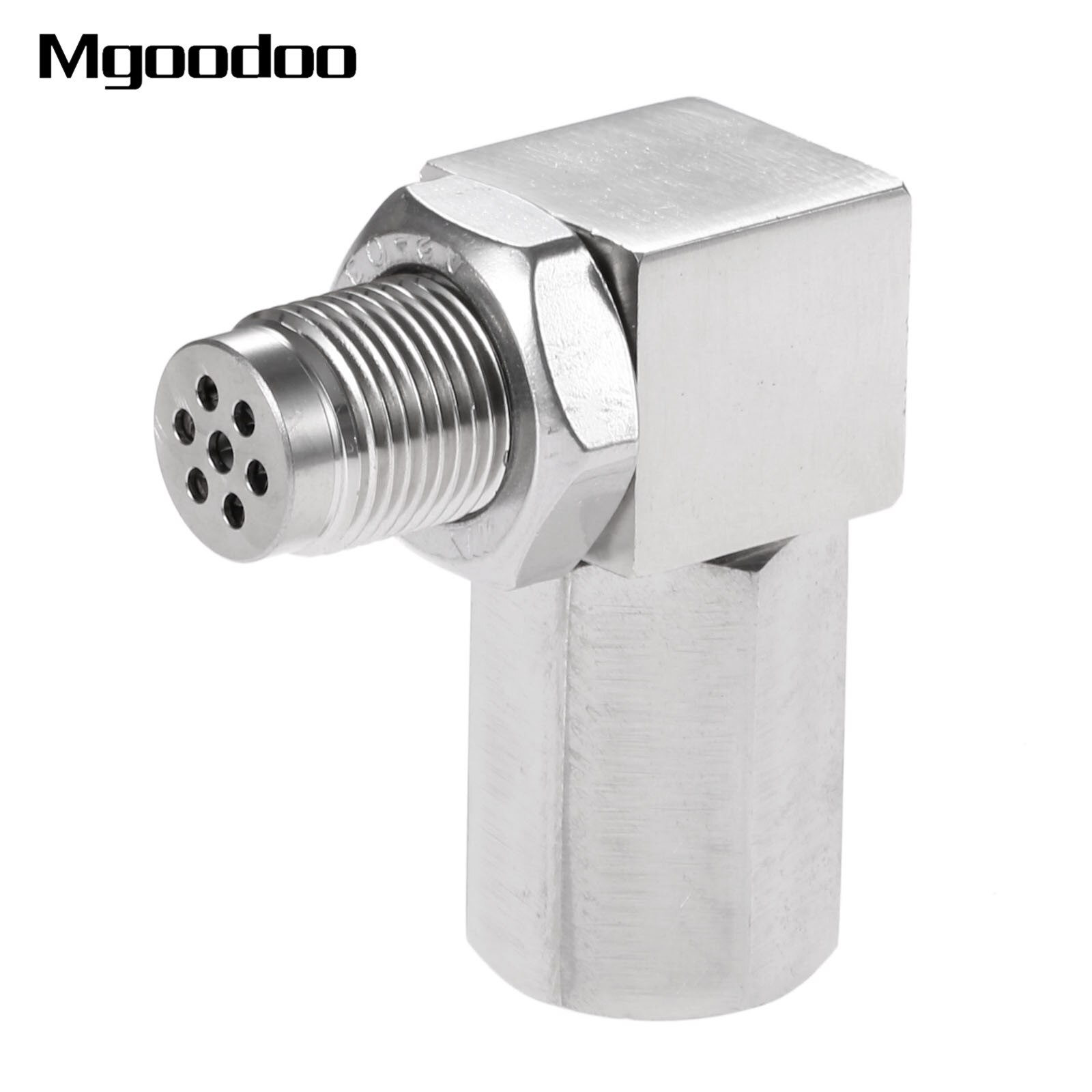90 Degree O2 Oxygen Sensor Spacer Engine Light CEL Check Bung Mini Catalytic Converter CEL Eliminator Car Accessories