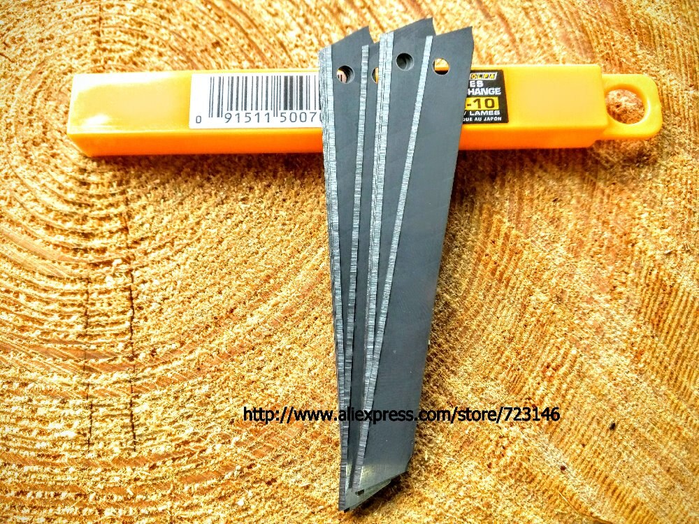 10pc- pakke asb -10 olfa kniv snapoff blad halt skilting vinyl papp til olfa 18o ss /20 a a -2 a-3 svr -1 pa-2 5-5 xa-1 da-1