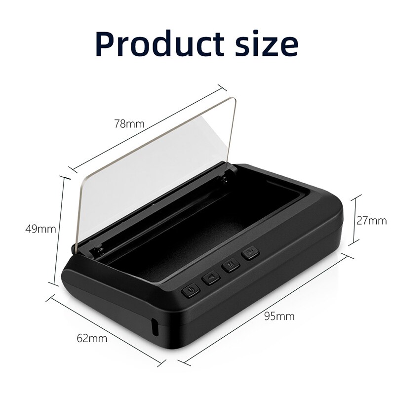 Bil display bil universal obd hd speed projektor hud heads-up display  nj88