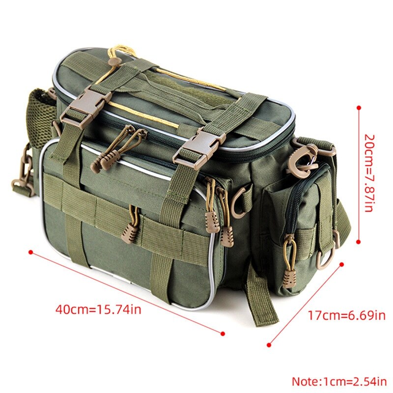 Sac de pêche étanche multifonctionnel, sac de taille pour Sports de plein air, sac de rangement d'équipement pour leurres