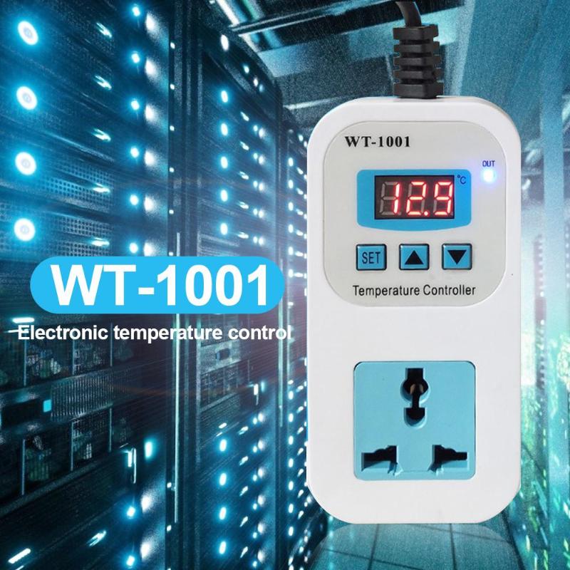 WT-1001 AC 110-220V Digitale Thermostaat Regulator Temperatuurregelaar Microcomputer Socket Outlet Elektrische Apparatuur