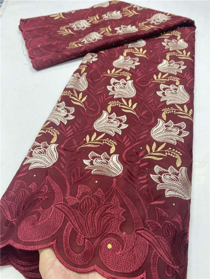 Pure White Swiss Voile Lace In Switzerland African Nigerian Dry Lace Fabrics Cotton Lace Sewing YA3722B-1