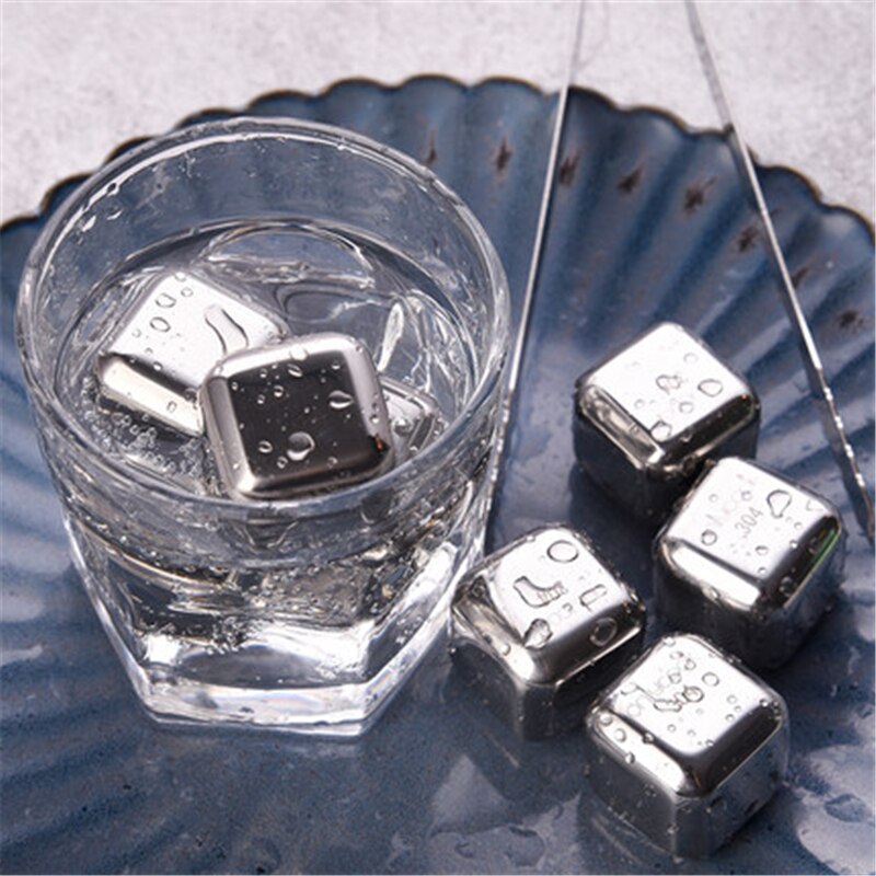 304 stainless steel quick-frozen ice cube ice making mold household whiskey quick-frozen metal ice cube ice tray