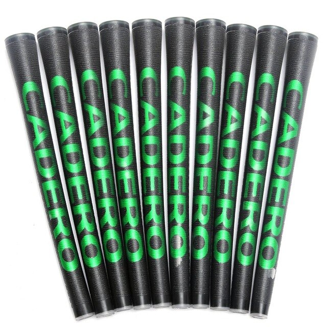 CADERO Kristall 10 Teile/los Standard Golf Griffe 10 Farben Erhältlich Wahl Mit Weichen Material: balck-Grün