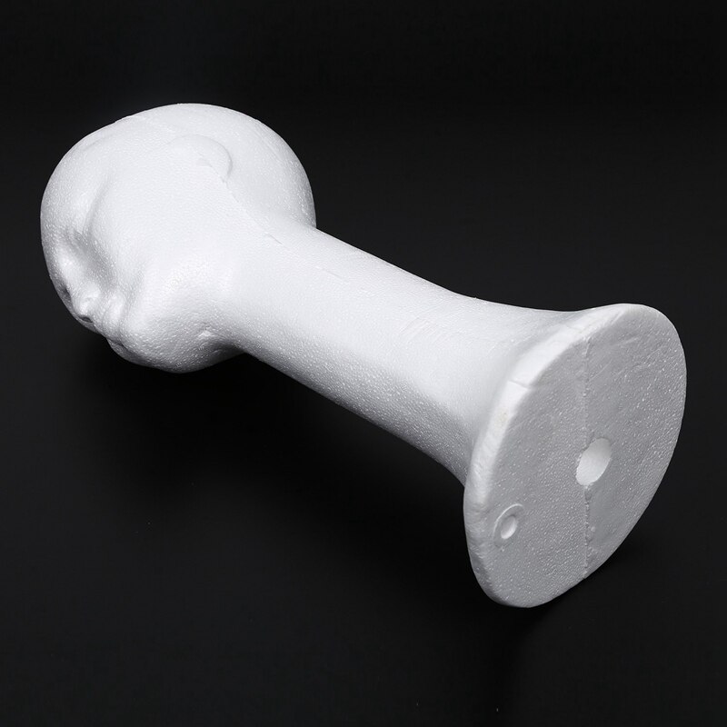Long Neck Female Foam Head Model Glasses Hair Wig Mannequin Hat Stand Styrofoam