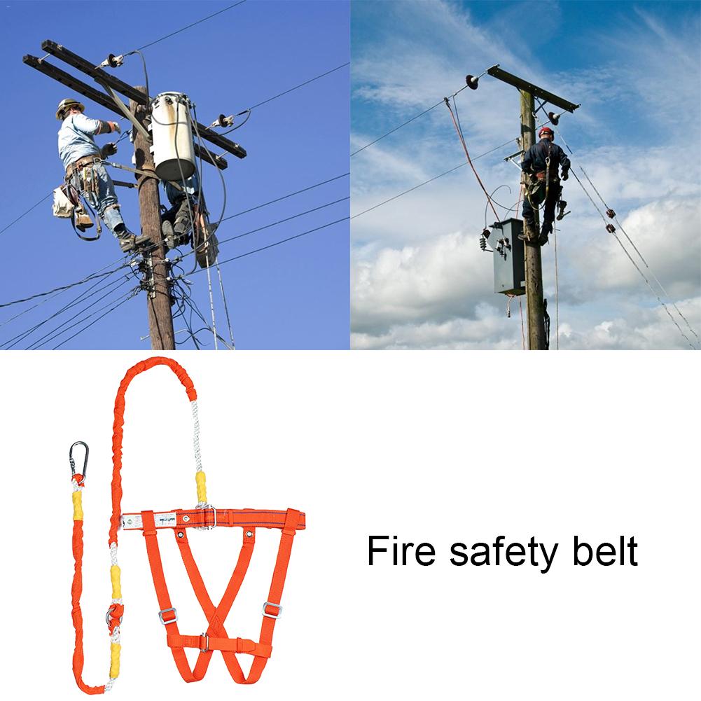 Durable Harness Safety Belt Climb Rescue Rope Adjustable Buckle Belts for Full Body Rescue Work Large: Default Title