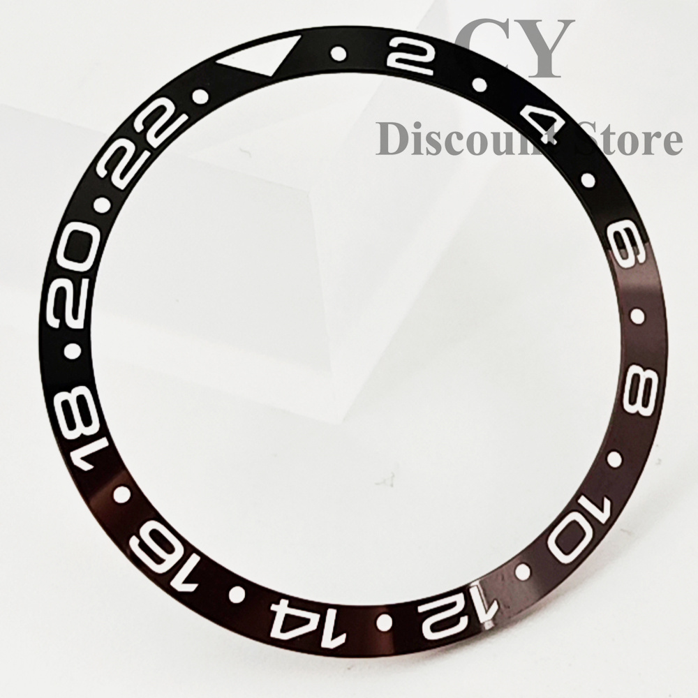 34mm Watch Bezel Insert Bezel Fit Automatic Watch Case For Ring Parts Automatic Watch Replacement: Pink