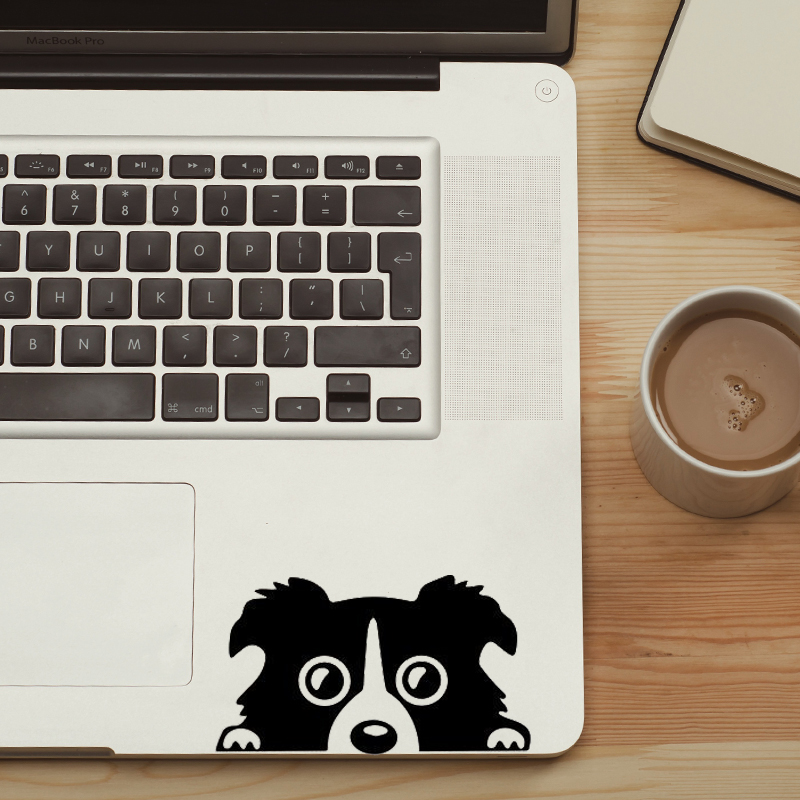Border Collie śliczne Puppy Laptop naklejka gładzik naklejka dla Macbook Pro Air Retina 11 &quot;12&quot; 13 &quot;15&quot; Mac Notebook Touchpad skóra