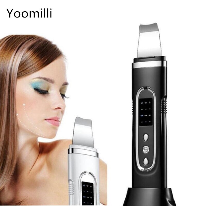 Máquina ultrasónica de limpieza Facial profunda, pala exfoliante, limpiador de poros faciales, máquina de estiramiento de piel Facial