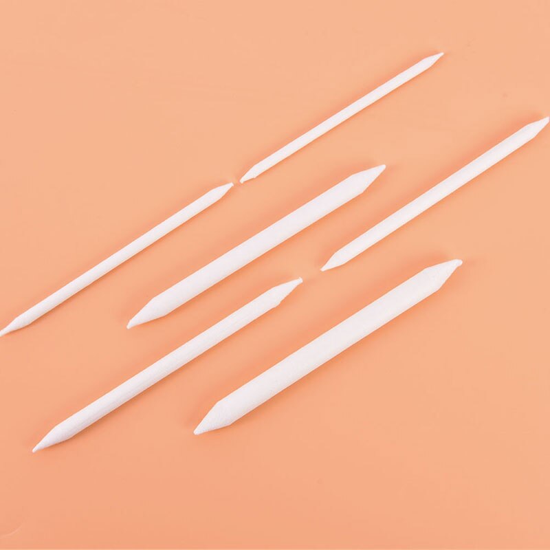6 teile/satz Blending Wisch Stumpf Stick Tortillon Skizze Kunst Weiß Zeichnung Holzkohle Sketcking Werkzeug Reis Papier Stift Liefert